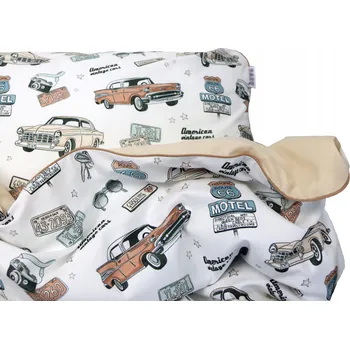 Povlečení SADA POVLEČENÍ American Car 140x200cm + 50x60cm