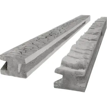 Ztracené bednění Betonový sloupek průběžný na 1,0 m plot (150 cm) vzorovaný oboustranný - Pískovec