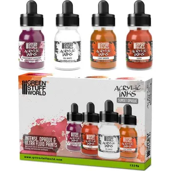 Plastikový model Acrylic Inks Set – Sunset Opaque (4× 30 ml)
