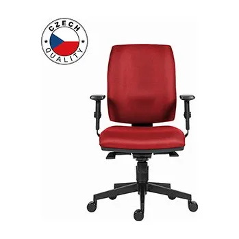 Herní židle Powerton Kancelářské ergonomické křeslo Hana, Červené