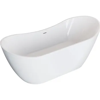 Vana Polimat Akrylátová volně stojící vana Abi 180x80 Rozměry (cm): 180x80, Barva vany: Bílá / bílá lesk