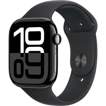Chytré hodinky Hodinky Apple Watch Series 10 GPS 46mm Jet Black Aluminium Case with Black Sport Band - S/M MWWP3QC/A