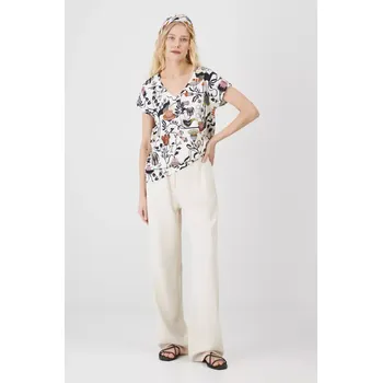 Dámské tričko Bavlněné tričko Medicine dámské, bílá barva RS25.TSD604 00A, vel. XS