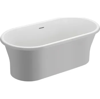 Vana Polimat Akrylátová volně stojící vana Amona New 150x75 Rozměry (cm): 150x75, Barva vany: Bílá / bílá lesk