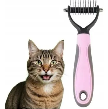 Kosmetika pro psa OBOUSTRANNÝ HŘEBEN NA ÚPRAVU SRSTI, TRIMER PRO PSY A KOČKY, VELIKOST S