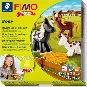 Modelovací hmota Sada modelovací hmoty FIMO KIDS Ponny 4x 42g - 803408