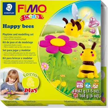Modelovací hmota Sada modelovací hmoty FIMO KIDS Happy Bees 4x 42g - 803427 LZ 02