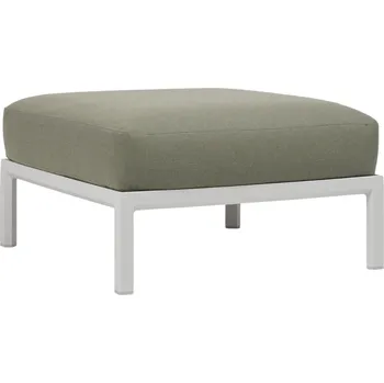 Zahradní pohovka Nardi Zelená zahradní podnožka Maximo s bílou podnoží 84,5 x 84,5 cm