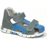 SANTÉ N/810/401/S16/S85 MODRÁ dětský sandál Barva: Modrá, Velikost: 22, Stélka: Kožená