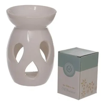 Aroma lampa Aromalampa keramická, bílá s výřezem ve tvaru slzy