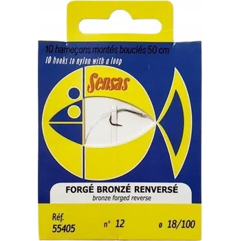 Rybářský háček Sensas Forge Bronze Ren spodní, moře, led, splávek, návazec, protihroté Háčky . 1 ks