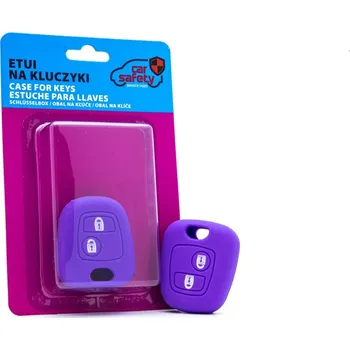 Autoklíč Silikonový obal na klíč Citroen - fialový