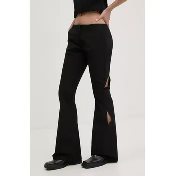 Dámské kalhoty Kalhoty Heliot Emil dámské, černá barva, zvony, high waist, PRESS25_W_10_191_BLK01 SS25.W.10.191.BLK01 99X, vel. 38