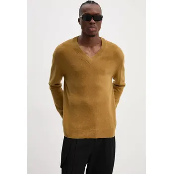 Pánský svetr Vlněný svetr A.P.C. pull dany pánský, žlutá barva, WYAAD.M23380 17X, vel. L