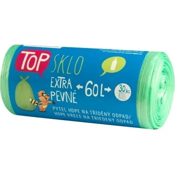 Pytle na odpadky Vipor pytle do koše na tříděný odpad TOP 60L / 14my / 30ks / zelené