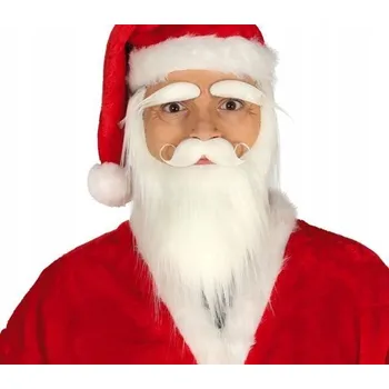 Karnevalový doplněk Vousy Santa Clause Fiestas Guirca bílé