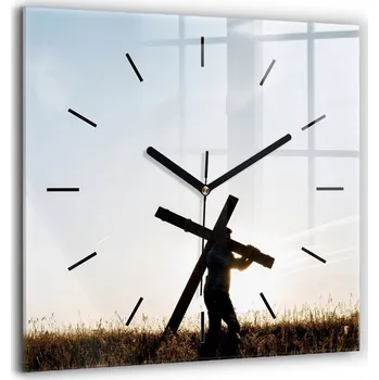 Hodiny Nástěnné hodiny SacroArte, odstíny šedé, 60 cm