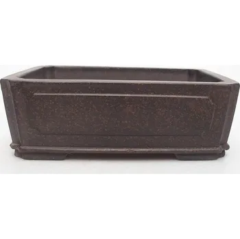 Květináč Bonsai miska 15 x 11,5 x 4,5 cm hnědookrová