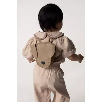 Městský batoh Dětský kožený batoh Donsje Kapi Classic Backpack Dog 5005015 hnědá 88X, vel. ONE SIZE