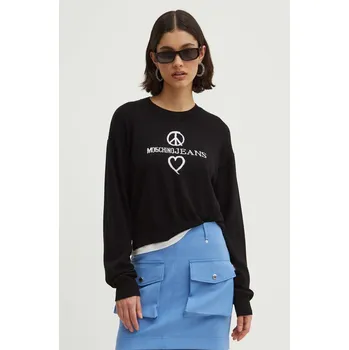 Dámský svetr Vlněný svetr Moschino Jeans 0932.8203 černá 99X, vel. L