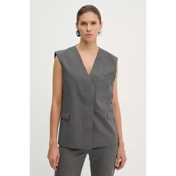 Dámská vesta Vesta s příměsí vlny Remain 5018981959 šedá 90X, vel. 34