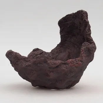 Květináč Keramická Skořápka 13 x 15 x 13 cm hnědočervená