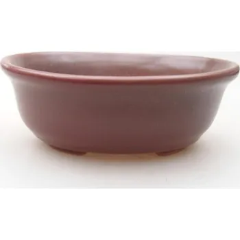 Květináč Keramická bonsai miska 10 x 8,5 x 4 cm bordó