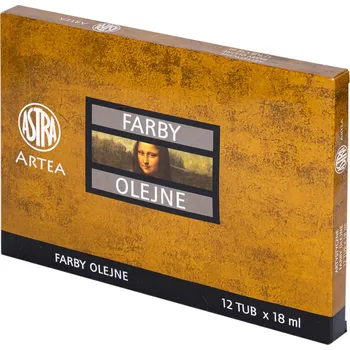 Olejová barva Olejové barvy ASTRA 18 ml 12 barev sada 2
