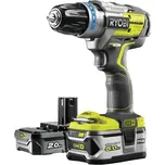 Ryobi R18PDBL-252S 18 V bezkomutátorová příklepová vrtačka + 1x 2Ah + 1x 5Ah baterie + nabíječka ONE+