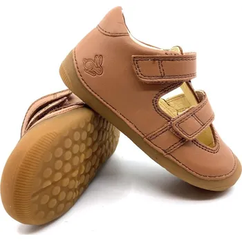 Chlapecké sandály BUNDGAARD Petit summer barefoot chlapecké letní sandálky, Cognac Velikost: 20