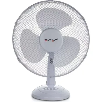 Domácí ventilátor Ventilátor stolní 40W, průměr 41cm, 3 čepele, 3 rychlosti, bílý