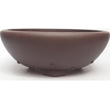Květináč Bonsai miska 22 x 22 x 8 cm hnědá