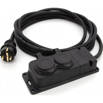 Napájecí kabel PRODLUŽOVACÍ KABEL STAVEBNÍ GUMOVÝ OW 3x2,5 3m ROZDVOJKA