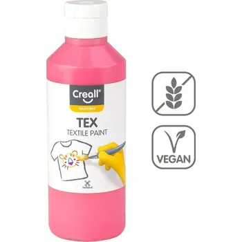 Speciální výtvarná barva Textilní barva Creall Tex - 250 ml / sv. růžová