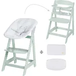 roba Dětská jídelní židlička 2 v 1 "Born Up Zickzack" s vnitřní vložkou a redukcí na sedátko (mintová)