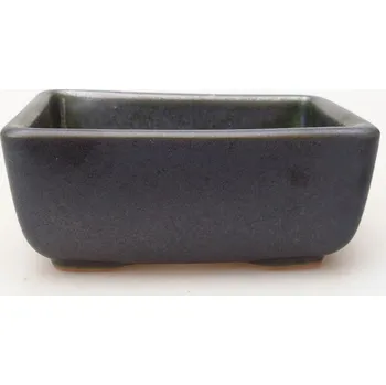 Květináč Keramická bonsai miska 10 x 7 x 4 cm kovová