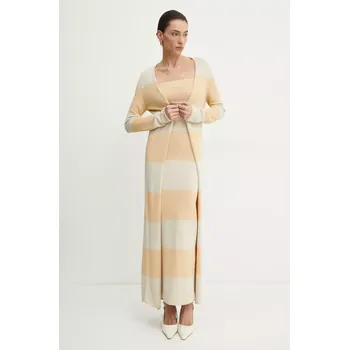 Dámský svetr Kardigan Liviana Conti dámský, žlutá barva, lehký, F5SA39 18A, vel. XS