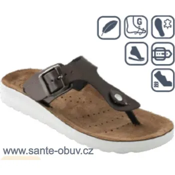 Dámská zdravotní obuv SANTÉ PO/420 PIOMBO pantofle vel.37-42, SANTÉ PO/420 PIOMBO