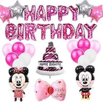 Balónek Růžový balónek Balónky girlanda 32 ks