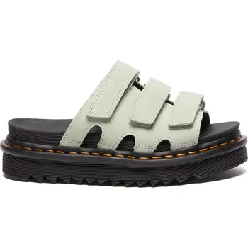 Dámské pantofle Semišové pantofle Dr. Martens Raine dámské, zelená barva, na platformě, DM40521300 70X, EUR 36