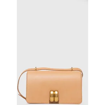 Kabelka Kožená kabelka By Malene Birger Q71343007Z béžová 02X, vel. ONE SIZE