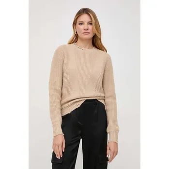 Dámský svetr Svetr z vlněné směsi Patrizia Pepe dámský, béžová barva 2K0196.K138 80X, vel. 40