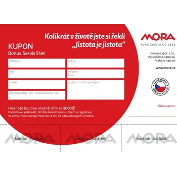 Kuchyňský spotřebič MORA BONUS SERVIS 5 LET + doprava zdarma