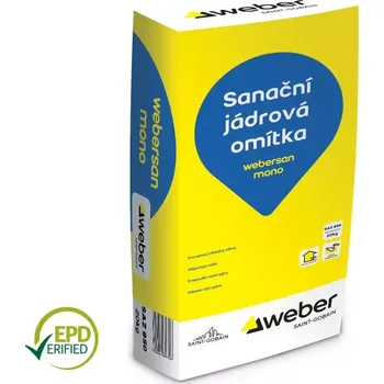 Omítka Webersan sanační omítka MONO 850 (20kg/bal)
