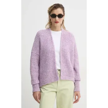 Dámský svetr Kardigan American Vintage EAST19AME25 fialová 04X, vel. XS/S