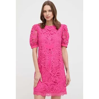 Dámské šaty Šaty Silvian Heach růžová barva, mini GPP24223VE 30X, vel. 34