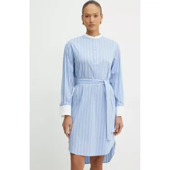 Dámské šaty Šaty BOSS modrá barva, mini, 50531532 55X, vel. 36