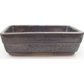 Květináč Keramická bonsai miska 9,5 x 7 x 2,5 cm kovová