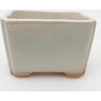 Květináč Keramická bonsai miska 7,5 x 6 x 5 cm zelená