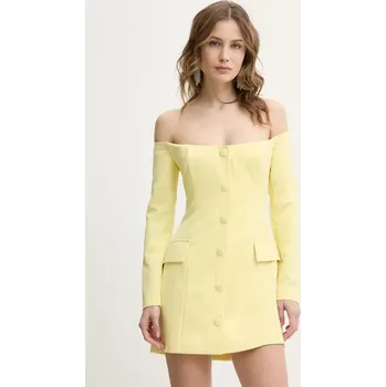 Dámské oblečení Šaty Bardot 59761DB žlutá 10X, vel. XS